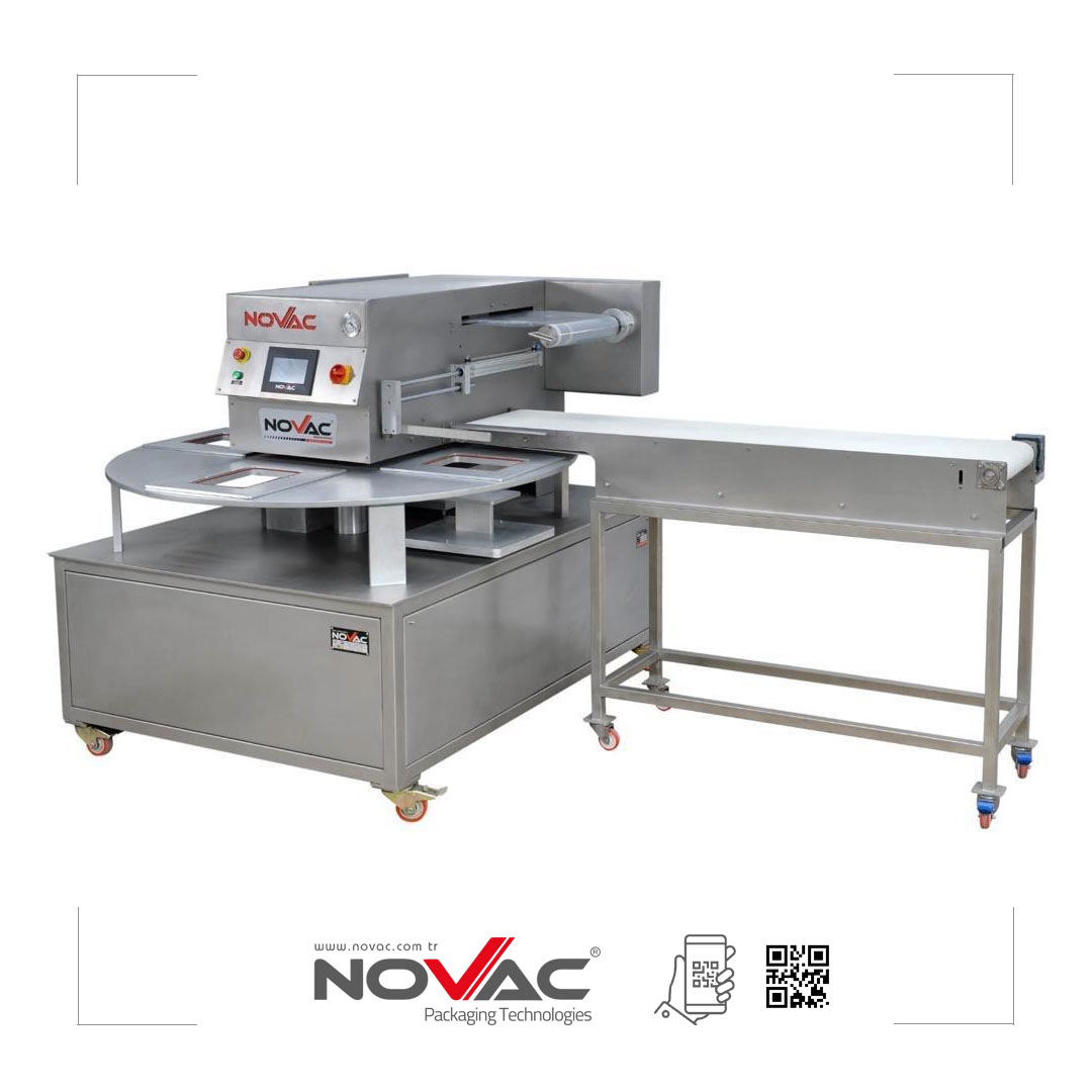Demet 500 Döner Tablo Termo Kap Vakum Paketleme Makinası
